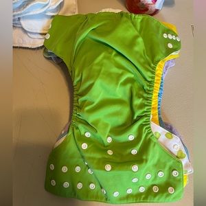 Reusable cloth diapers with inserts